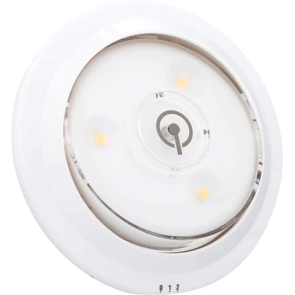 Diamond Sparkle White LED Puck Light, 8PK DI3847123 - main